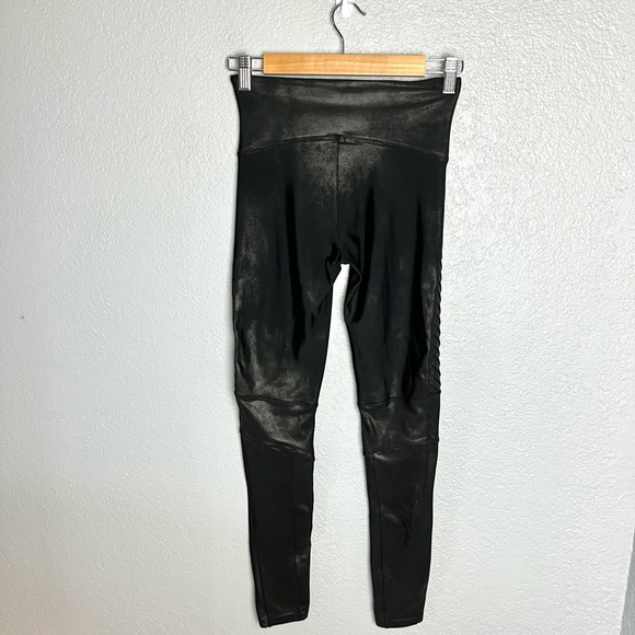 SPANX Faux Leather Moto Leggings - Picture 7 of 8